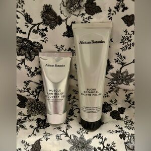 NEW African Botanics Muscle Pain Recovery Gel and Enzyme Polish Bundle